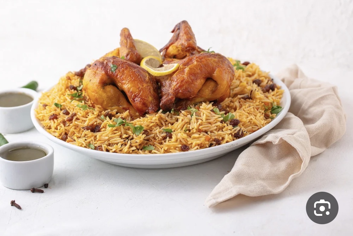 حبة دجاج شواية مع أرز